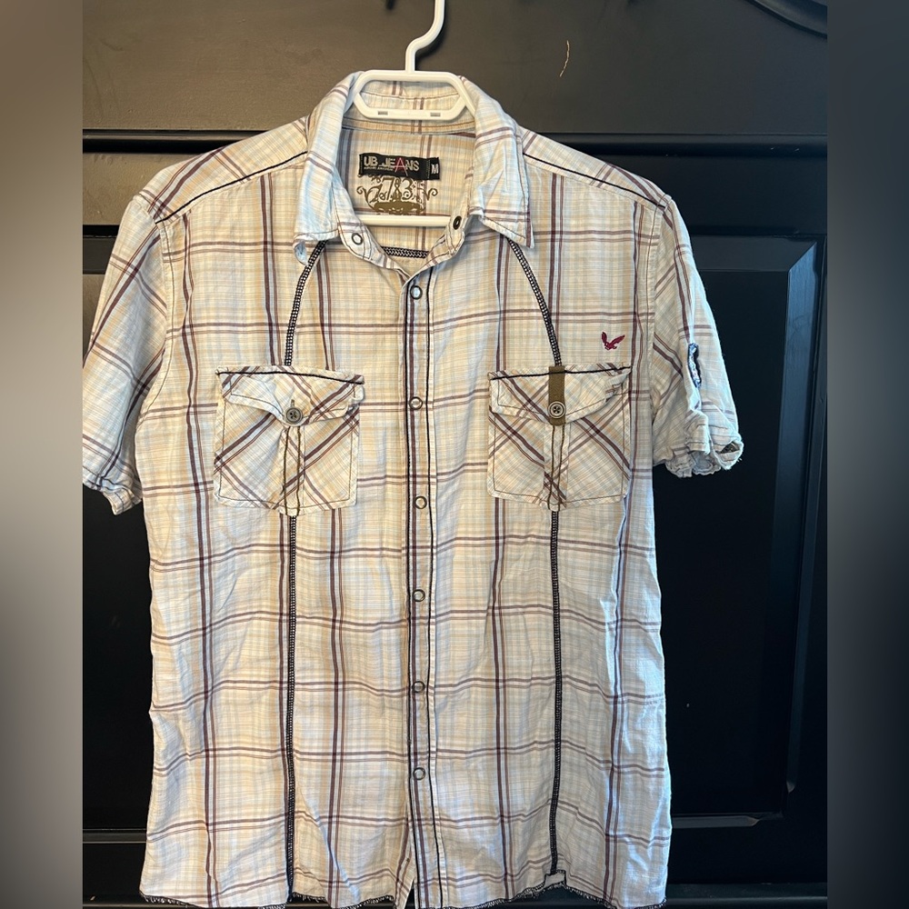 UB Jeans Dress shirt short sleeves - Medium